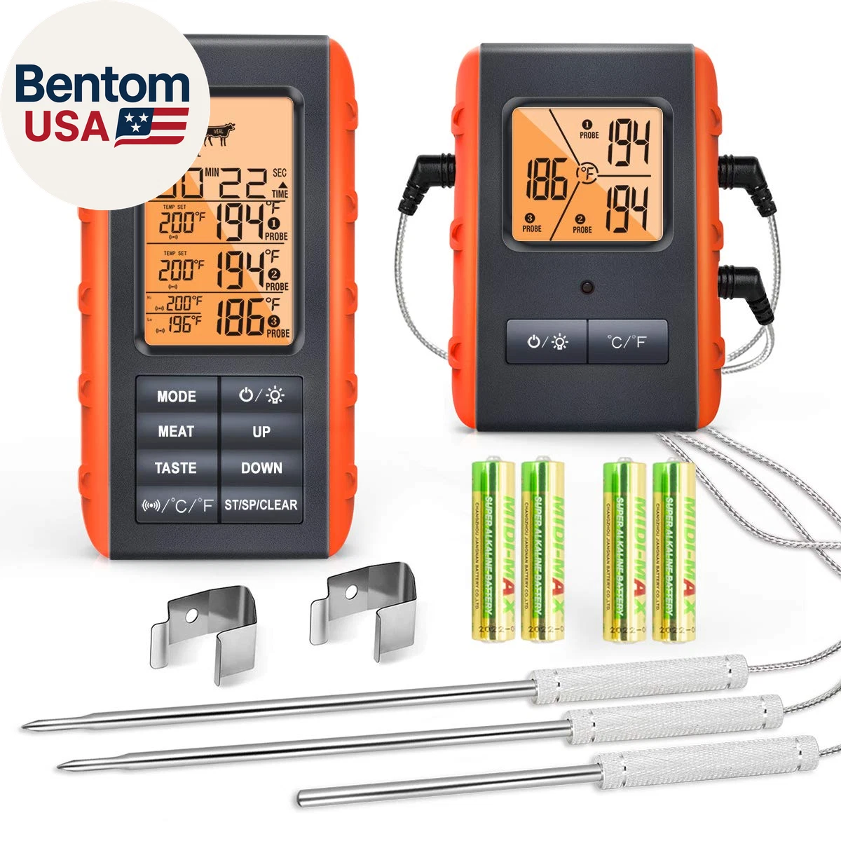 Wireless Meat Thermometer for Grilling Smoking - Kitchen Food Cooking Candy Ther