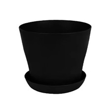 Plant Flower Pot Plastic 20 Colours 9 sizes Gloss Pots Planter Saucer Tray Deco