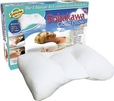 Sobakawa Cloud Pillow with Microbead Fill- Microbead Pillow- Contoured-Shaped...