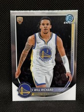 2025-26 Bowman Chrome WILL RICHARD Rookie Card RC #BCV-52 Warriors