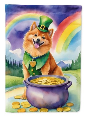 Caroline's Treasures Finnish Spitz St Patrick's Day Garden Flag DAC5537GF
