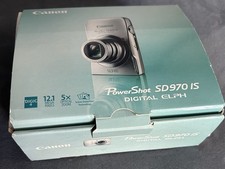 Box Only Canon Powershot Digital Elph SD970 IS Box  Manuals Only 
