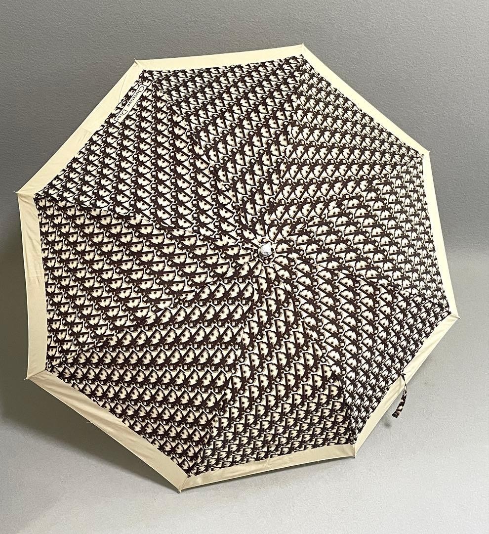 美品✨Christian Dior トロッター 折りたたみ 傘 ヴィンテージ Christian Dior Trotter Folding Umbrella Fashion Accessory Rare