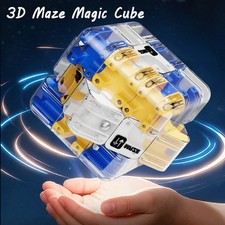 3D Labyrinth Puzzle Cube Large Brain Teaser B...