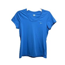 Nike Dri-Fit Blue Crew Neck Regular Fit Athletic Shirt Sz M Womens