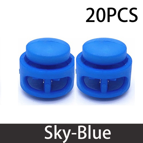 20 x 2 Hole Heavy Duty Plastic Cord Lock Clamp Toggle Stop Slider for Paracordry - Picture 19 of 22