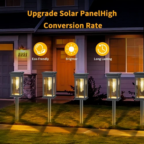6 Pack Solar Garden Lights Outdoor Landscape LED Light Pathway Yard Waterproof - Picture 3 of 12
