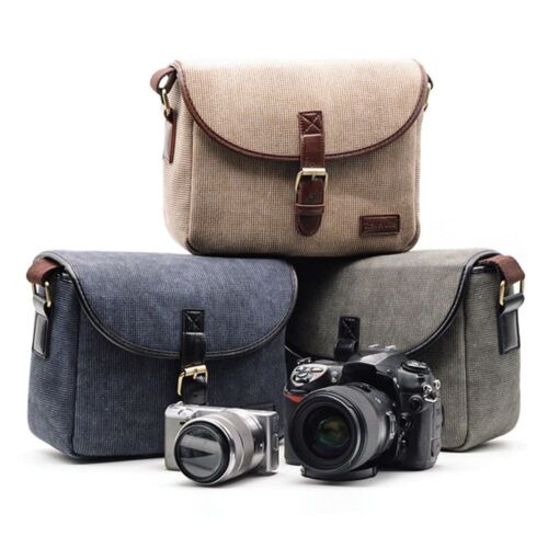 Bag Camera Bag Shoulder Messenger Lens Storage Bag Camera Carrying Case - Foto 1 di 10