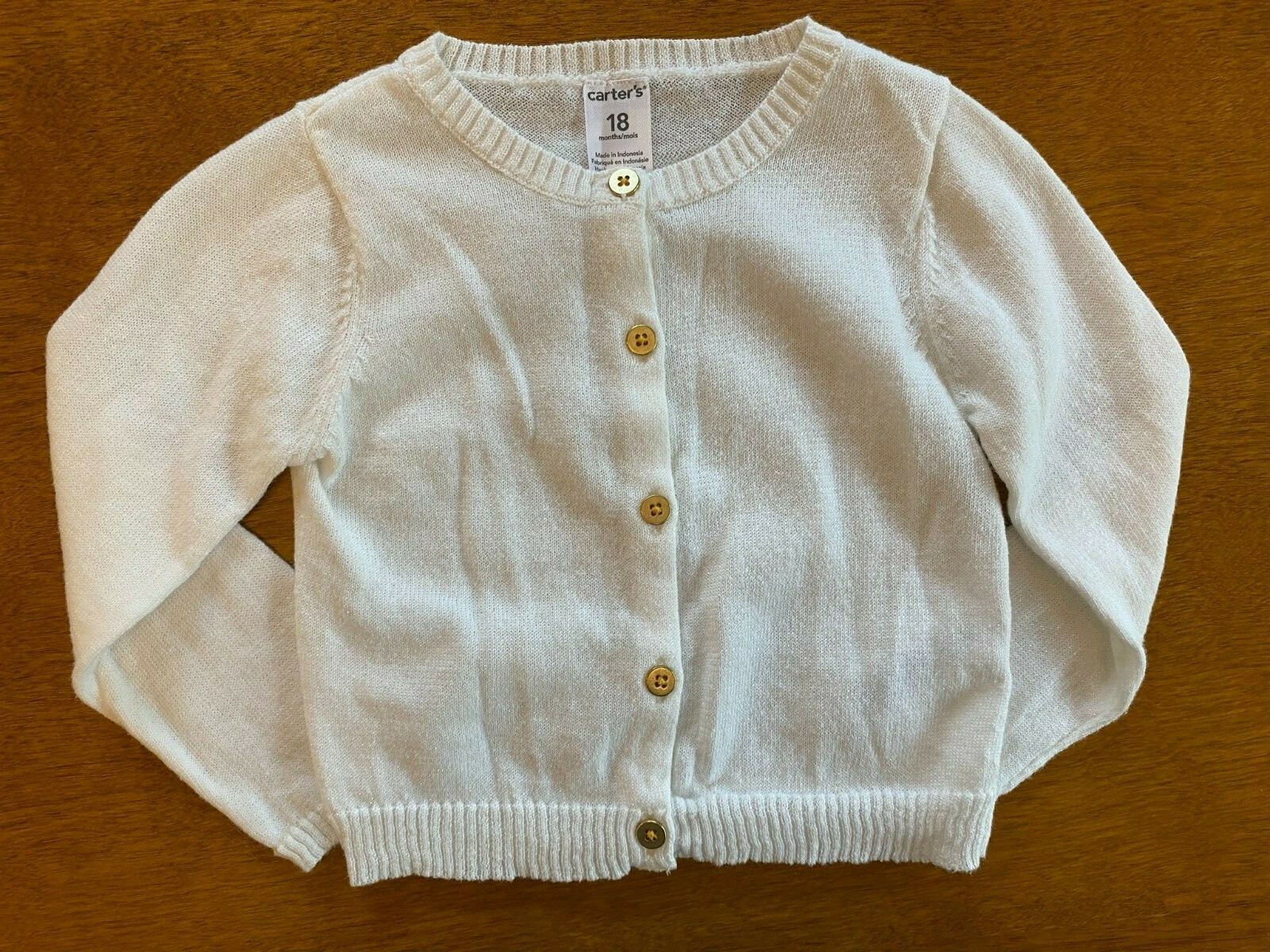 Carters Baby Girls Sparkle White Creme 