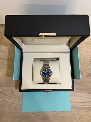 Tiffany & Co. Ct60 34668299 Automatic Navy Dial Stainless Mens for