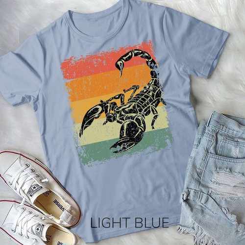 Retro Scorpio Gift Vintage Scorpion Unisex T-shirt - Picture 3 of 12