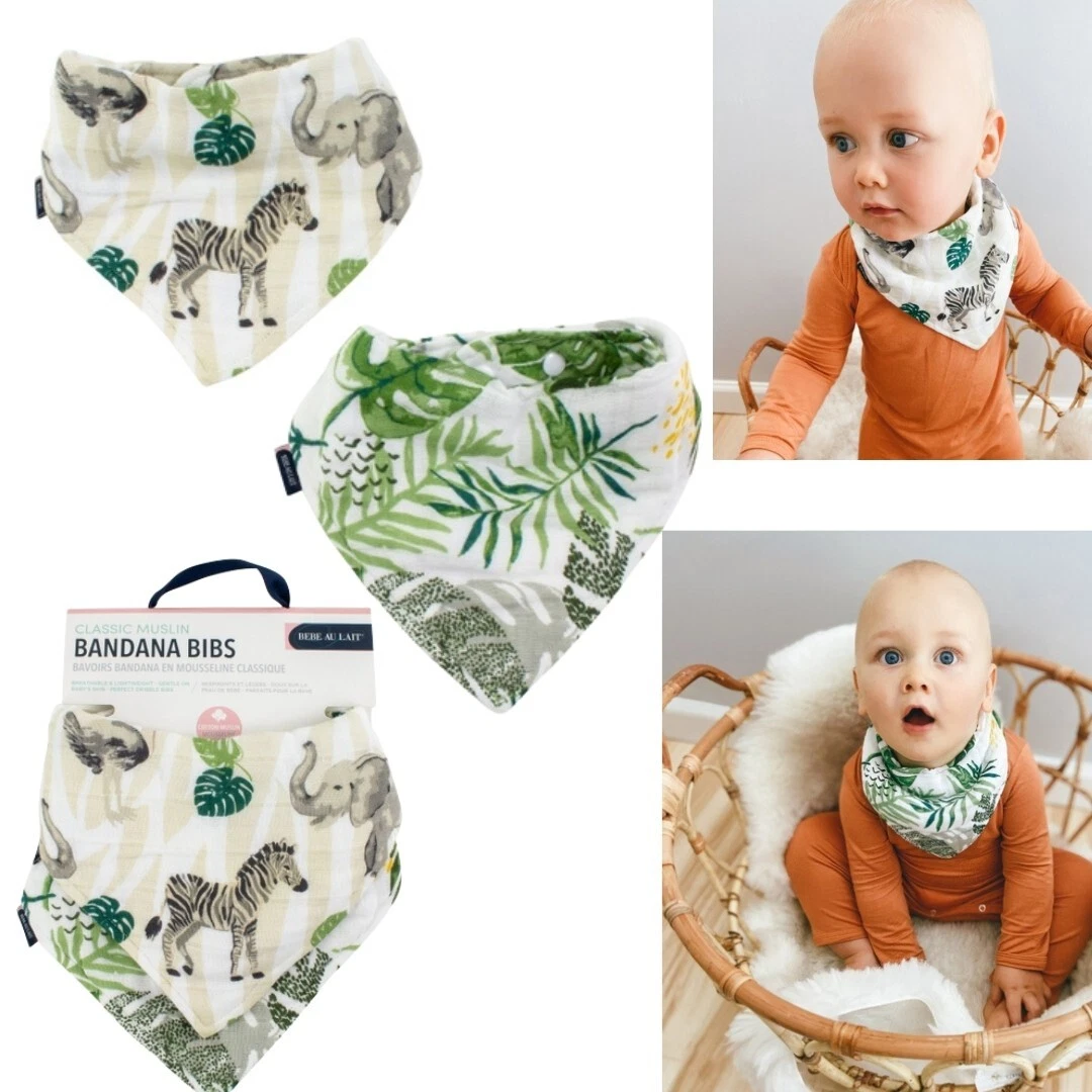 Premium Pack Of Baby Bibs Safari Bandana Bibs Muslin Kids Toddler Bibs Reusable