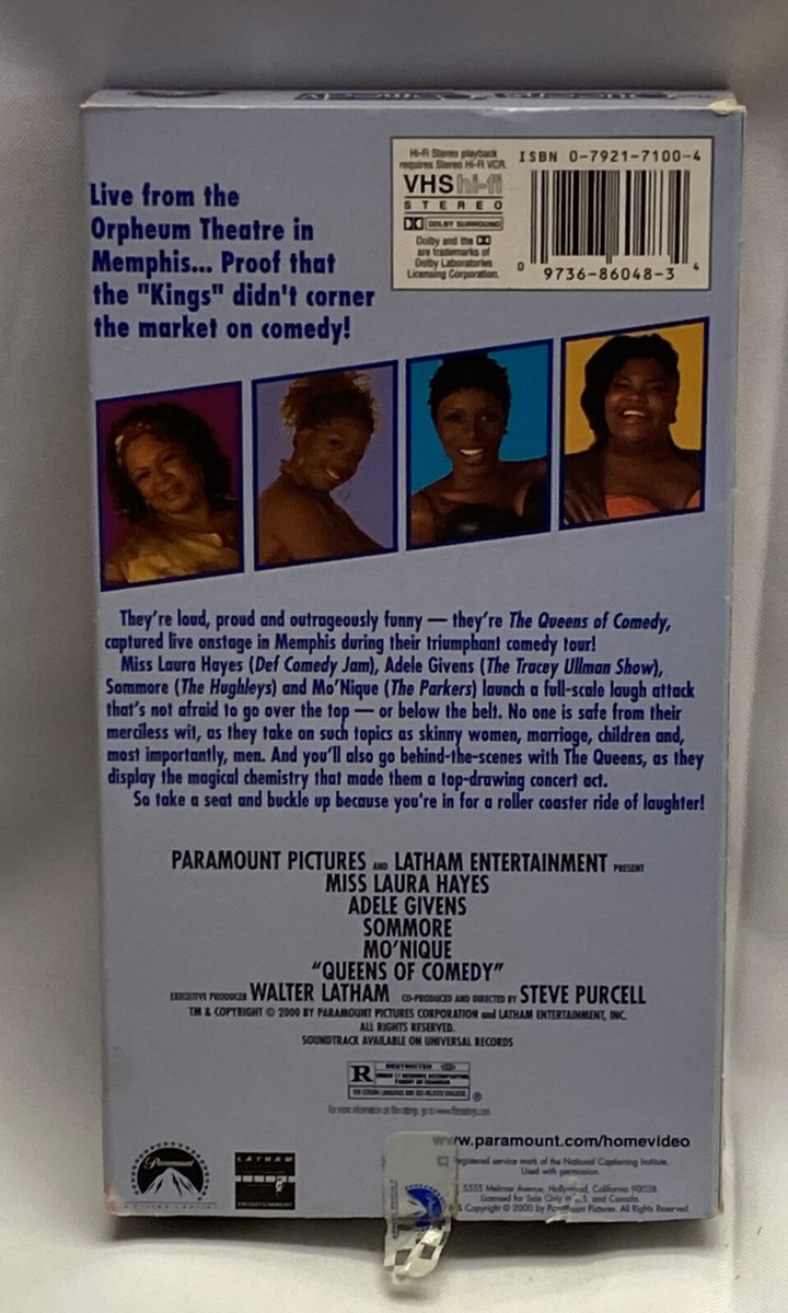 Queens of Comedy (VHS, 2001) Queen Latifah Miss Laura Hayes