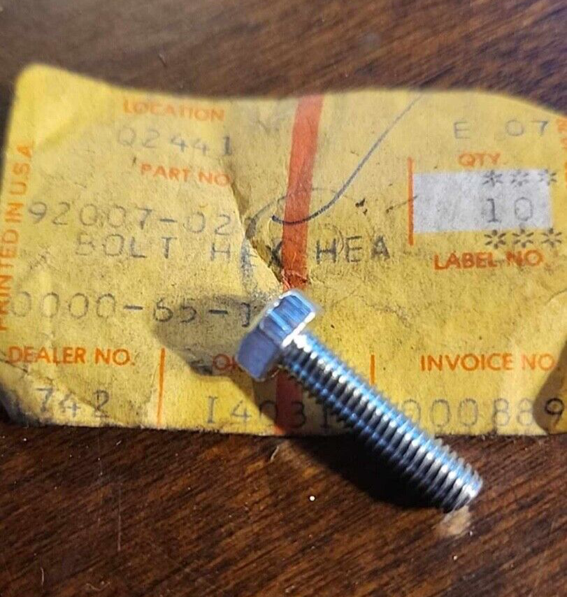 1 Kawasaki Z1 H1 H2 W1 W2 S1 S2 S3 A1 A7 5 x 20 Hex Head Bolt OEM