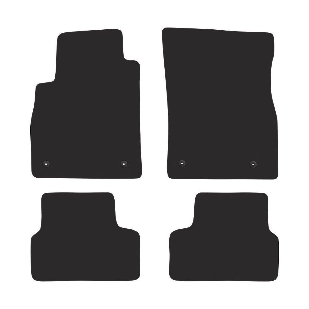 Tapis de sol Chevrolet Cruze I pour voyages en famille velours noir