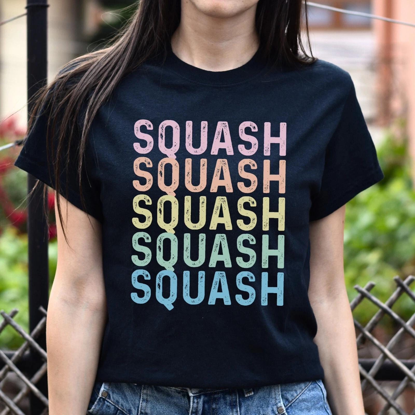 Squash Unisex Shirt, Squash team tee Black S-2XL