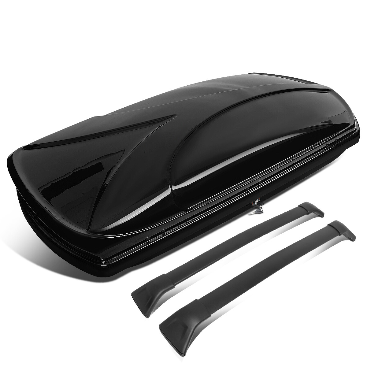 Fit 17-18 Mazda CX5 Roof Top Cargo Storage Luggage Box Case w/Aluminum Cross Bar