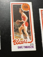 1980-81 Topps Basketball  SINGLE #197 DAVE TWARDZIK BLAZERS