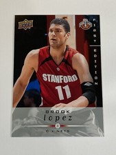 BROOK LOPEZ 2008-09 Upper Deck First Edition Basketball NBA Rookie RC Card #226. rookie card picture