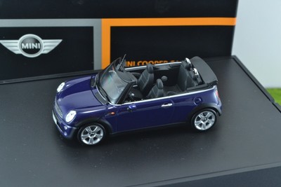 minichamps 9092 mini cooper convertible purple 1 43 scale in folding box ebay ebay