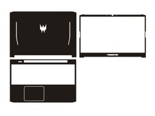 Carbon fiber Laptop Sticker Skin Cover for Acer Predator Helios 300 PH315-53 15"