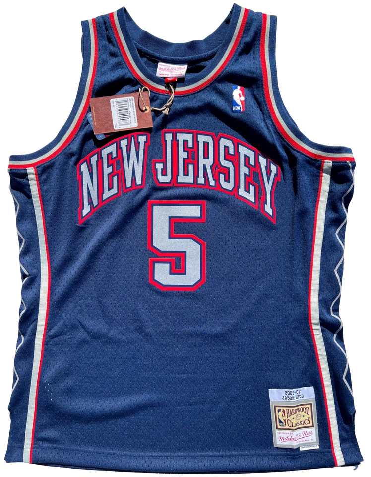 JASON KIDD SIGNED NEW JERSEY NETS MITCHELL & NESS SWINGMAN JERSEY AUTO PSA/DNA - Image 3 of 4