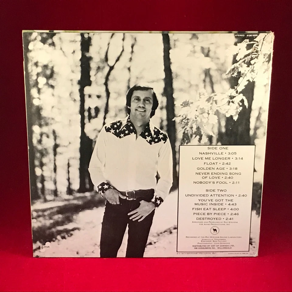 RAY STEVENS Nashville - 1973 USA VINYL LP Fish Eat Sleep Piece By Destroyed - Image 2 of 3