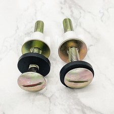 2Pcs Universal Toilet Seat Bolt and Screw Set Heavy Duty Toilet Metal