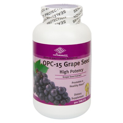 OPC 15 Grape Seed Extract 100 mg 300 Tabs Anti oxident Made In USA FREE SHIP