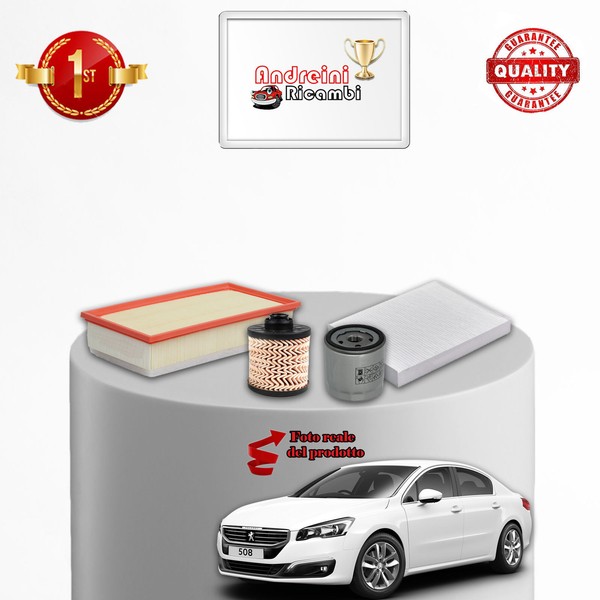 Set Service 4 Filter Peugeot 508 2.0 Bluehdi 110KW 150CV Von 2013->-image