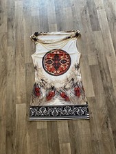 Anself Chain Necklace Sleeveless Top Size XL