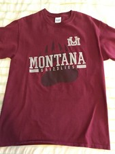 MONTANA ~ U of M Grizzlies ~ Maroon T-Shirt ~  Size M