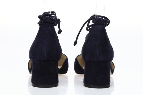 L.K. BENNETT Womens 'Lali' Navy Blue Suede Lace Up Pumps Shoes Sz 37 - 231453 - Picture 6 of 7