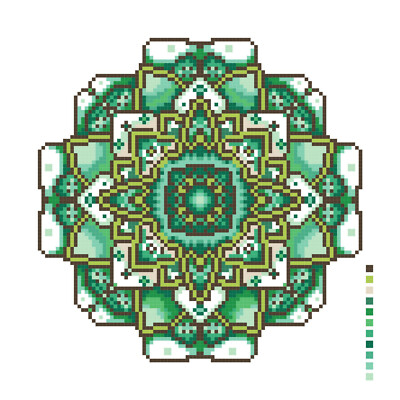 MANDALA #6 Southwest Design for Counted Cross Stitch PATTERN 