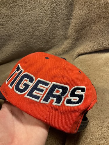 Vintage 90’s American Needle Detroit Tigers Snapback Hat MLB Side Wave Wool - Picture 4 of 12