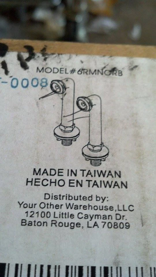 Elevador de 6 pulgadas Isabellan Classics EC6RMNORB para relleno de bañera de pierna bronce frotado con aceite Foto 2 de 3