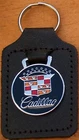 Cadillac Keyring Key Ring - badge mounted on a leather fob