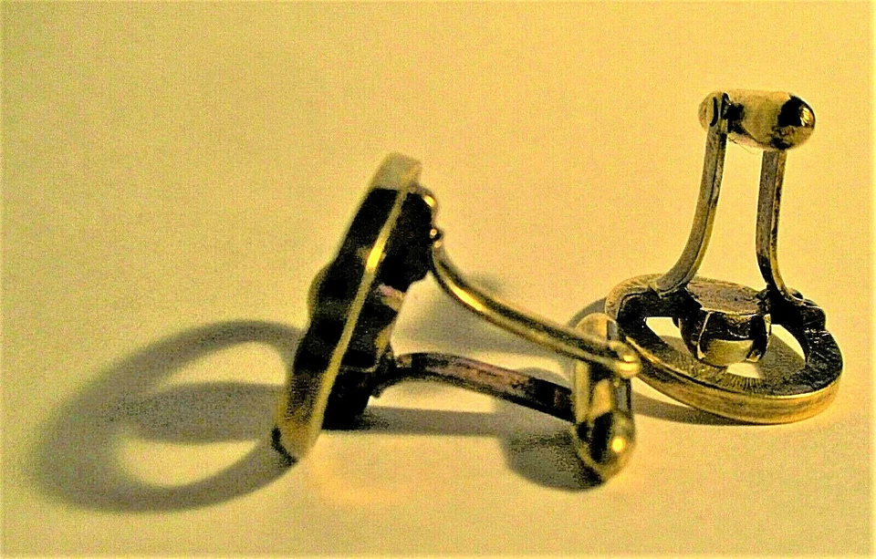 BINOS GEMELOS ART DECO DE 1930 ESTERLINA VERMEIL CRISOBERILO DE DOLAN BULLOCK  Foto 3 de 4