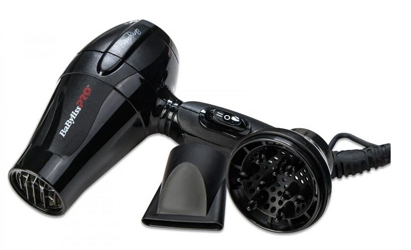 BaByliss Haartrockner Bambino schwarz 1200 Watt Mini Fön Föhn