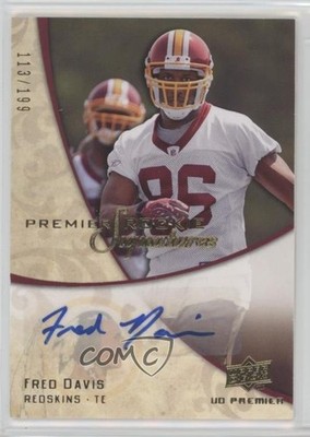 2008 Upper Deck UD Premier Signatures /199 Fred Davis #155 Rookie Auto RC 2o7