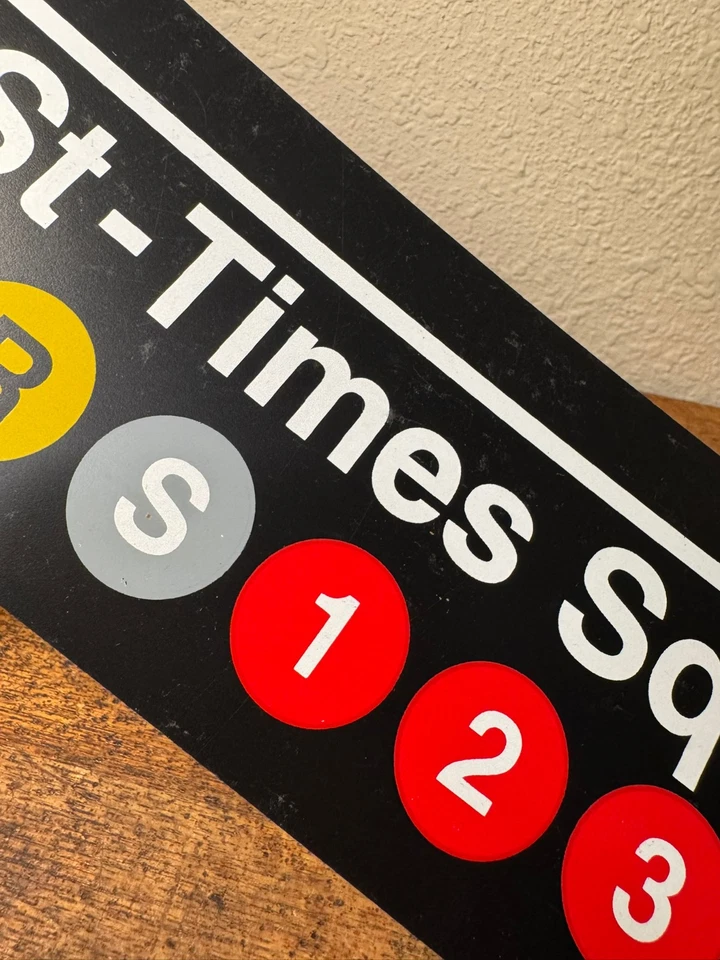 New York City Transit MTA Subway Sign Ruler 42nd Street/Times Square - Image 3 of 3