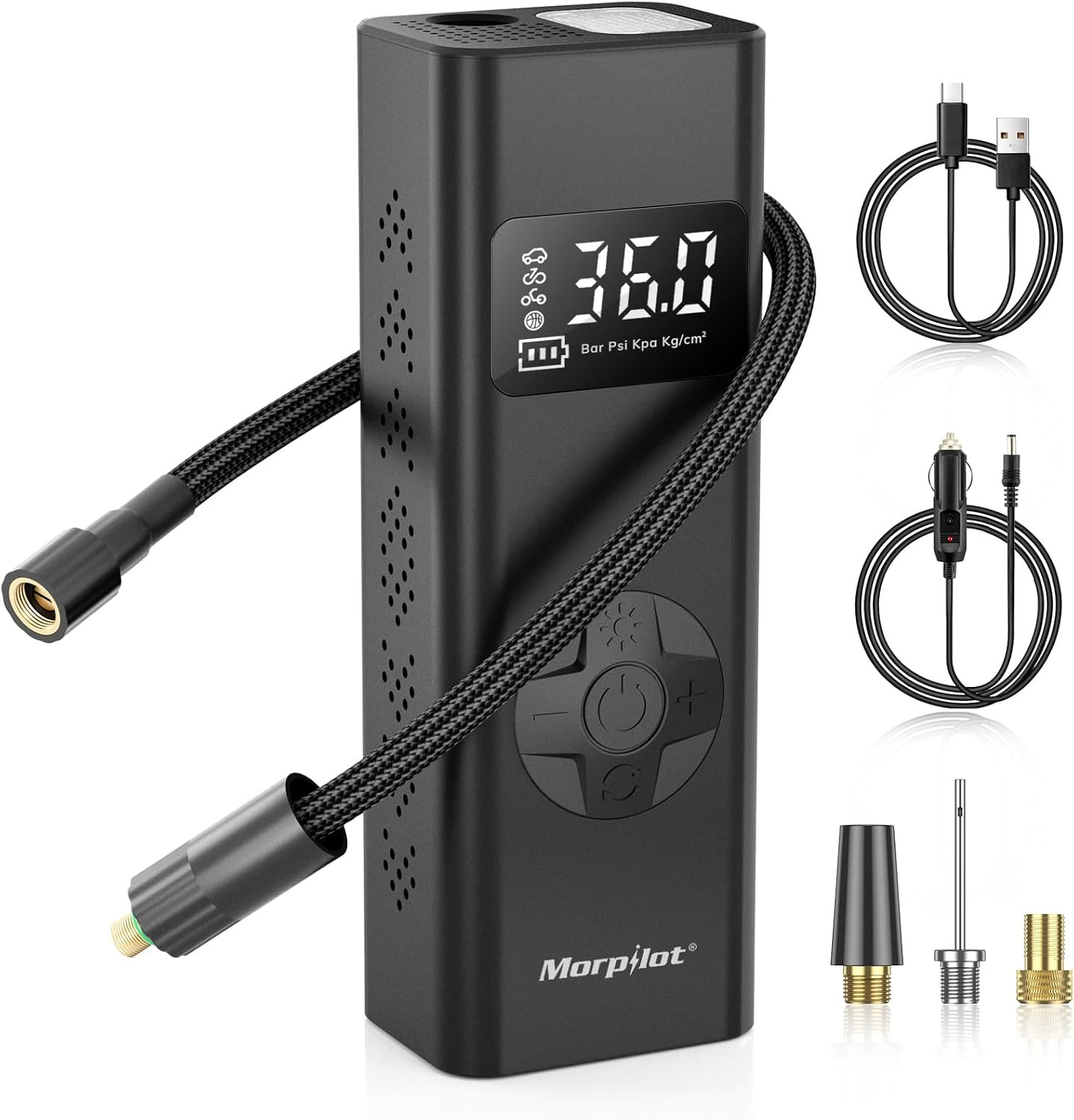 Mini Compressore Elettrico 150 PSI 7800mAh - Gonfiatore Rapido LCD