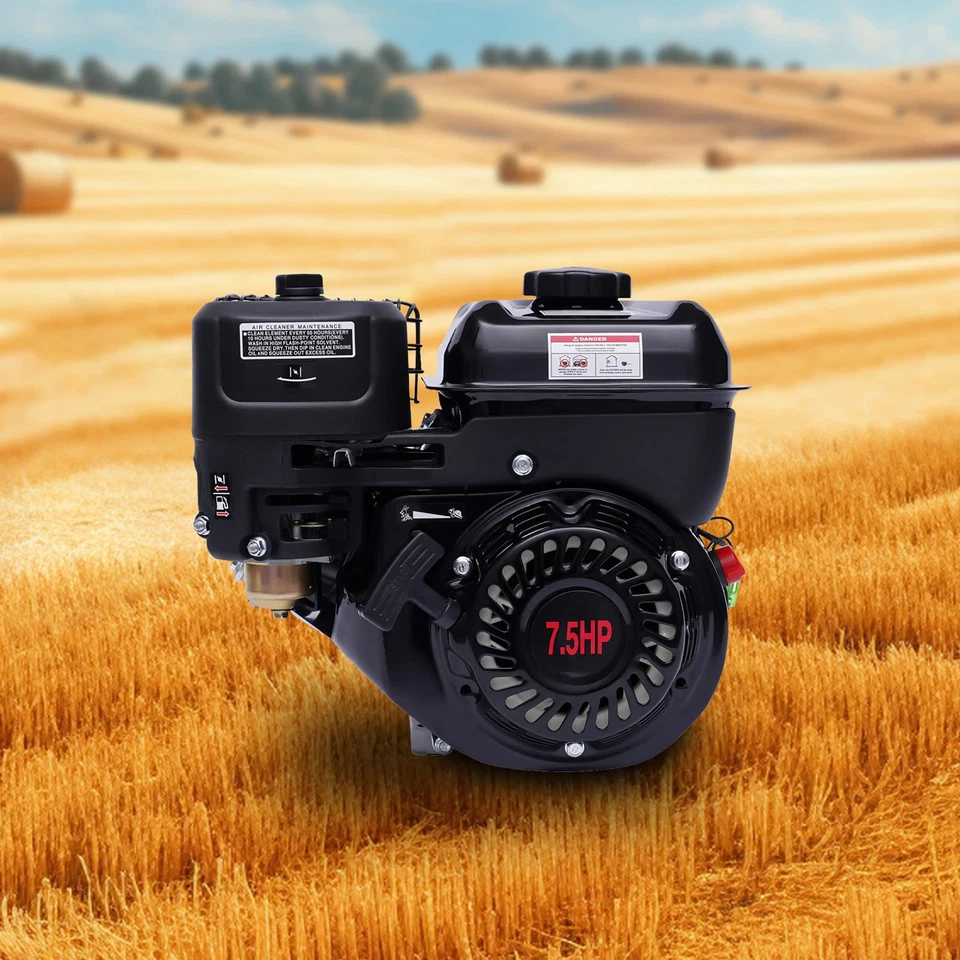 4-Takt Benzinmotor 7,5 PS/210cc OHV – stationärer Motor, vielseitig einsetzbar - Bild 2 von 4