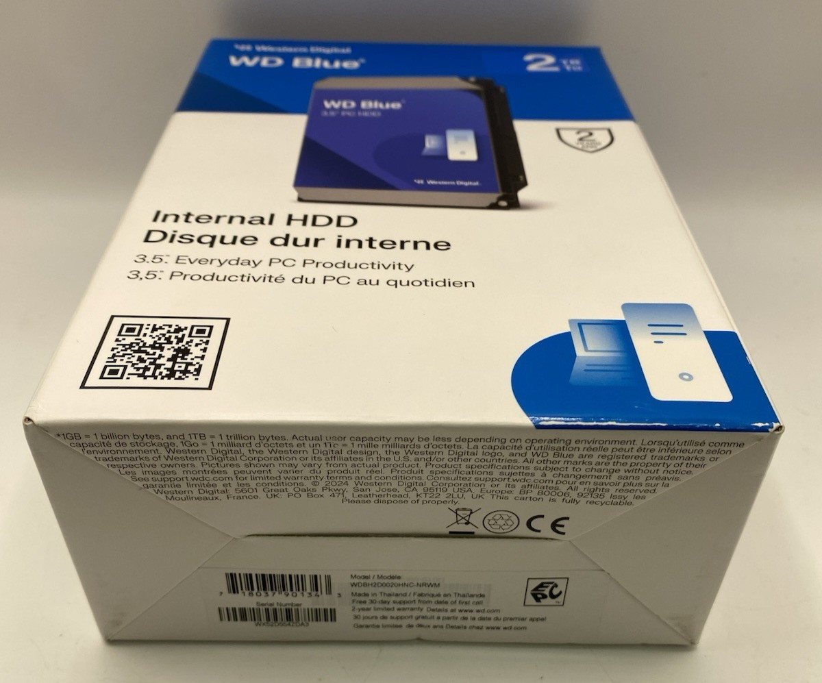 Western Digital Blue 2 TB HDD  Backup & Storage