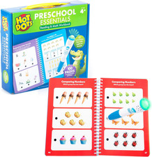 Hot Dots Preschool Essentials: Reading  Math Workbook - Preschool Workbooks wit
