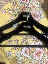 (2)AUTHENTIC VALENTINO BLACK VELVET WIDE DRESS BLOUSE SKIRT PANTS HANGER