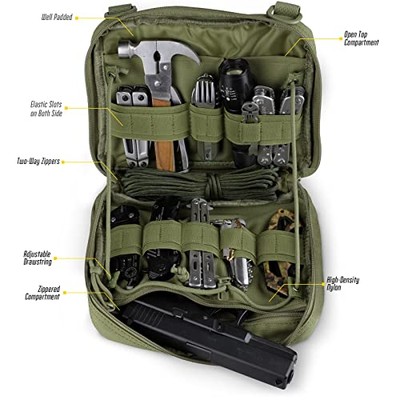 Tool Belt WYNEX Tatial Molle Admin Pouh Of Tri-Fold Open Design