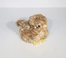 Douglas Cuddle Toys Brown Baby Chick Bird Soft Plush Stuffed Animal Toy 4" EUC