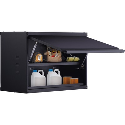 Uimoso Wall-Mounted Steel Storage Cabinet with Adjustable Shelves 120lb Capacity