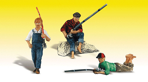 Woodland Scenics 2569 Figuras G Scale Accentos Escénicos Amigos de Pesca pkg(3) | Zustand: Nuevo